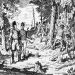 Queens York Rangers, cutting tress for Yonge Street, York, Upper Canada, 1795